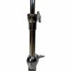 Close-up of a Mapex boom cymbal stand with chrome finish and adjustable arm.