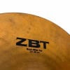 Close-up of Zildjian ZBT 14in Rock Hi-hats cymbal with logo.