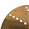 Close-up of Zildjian S Series 16in Trash Crash cymbal with holes.