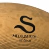Zildjian S Series 20-inch Medium Ride cymbal for drumming.