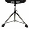 Drum throne stand with adjustable height and tripod base for drummers.