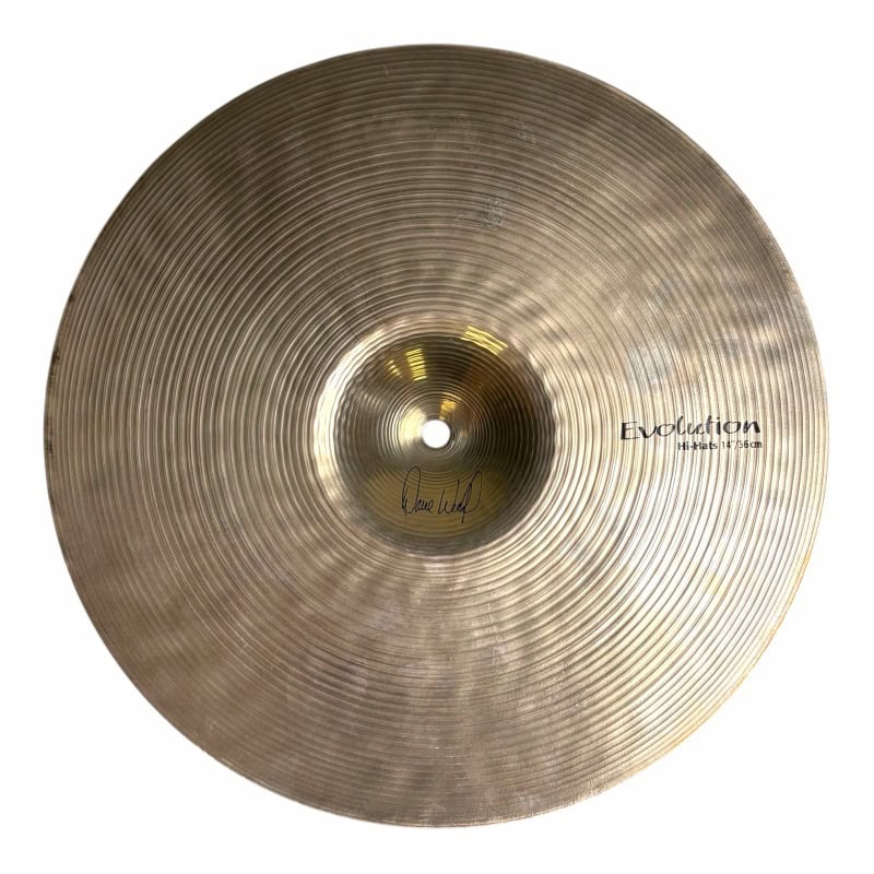 Sabian HHX 14in Evolution Hi-hat Cymbals for drummers and percussionists.
