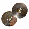 Pair of Zildjian A Custom 14in Hi-hat Cymbals for drumming.