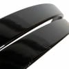 Black bass drum hoops for drums, pair of 20-inch hoops.