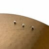 Close-up of Zildjian A Armand 19in Ride cymbal with mounting screws.