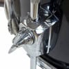 Close-up of drum hardware with chrome finish on Premier Royale 5pc Shell Pack.
