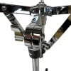 Close-up of Gibraltar 8706 flat base snare stand with chrome finish.