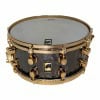 Mapex Black Panther 14x6.5in hammered brass snare drum for drummers.