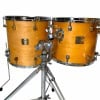 Yamaha Maple Custom 5-piece drum shell pack with hardware and stands.
