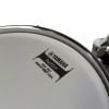 Close-up of Yamaha Recording Custom snare drum with logo visible.