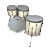 Yamaha Recording Custom 22x16in drum shell pack in polar white.