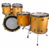 Yamaha Maple Custom 5-piece drum shell pack in natural finish.