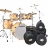 Yamaha Tour Custom 22in 5pc shell pack with drum bags and hardware.
