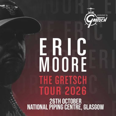 Eric Moore drum clinic at Glasgow National Piping Centre on 26th October 2026.