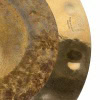 Close-up of Meinl Byzance Dual 10in Splash cymbal with rust and shiny surface.