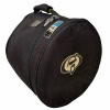 Black drum case with handle and logo for protection racket floor tom.