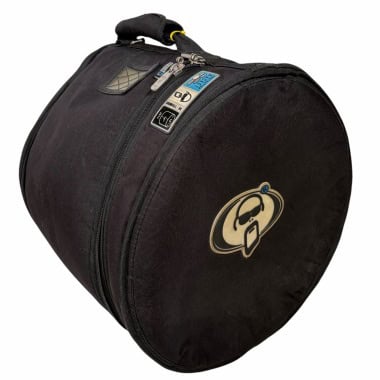 Black drum case with handle and logo for protection racket floor tom.
