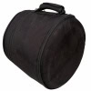 Black drum case for floor tom drums, durable and portable.