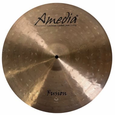 Amedia Fusion 18-inch crash cymbal for drumming and percussion.