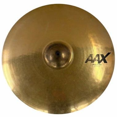 Sabian AAX 21-inch medium ride cymbal for drumming and percussion.