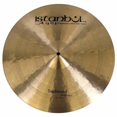 Istanbul Agop 18in Traditional Thin Crash cymbal from Turkey.