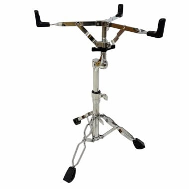 Pearl S-830 snare drum stand with adjustable arms and tripod base.