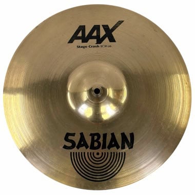 Sabian AAX 16in stage crash cymbal for drumming and percussion.