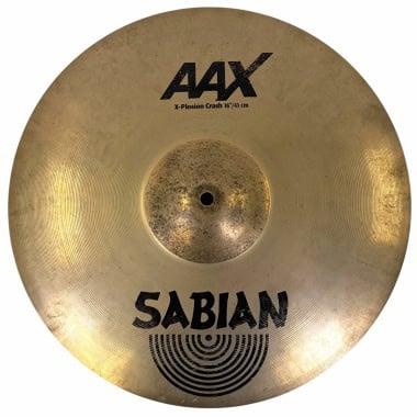 Sabian AAX 16in X-plosion Crash cymbal for drumming and percussion.