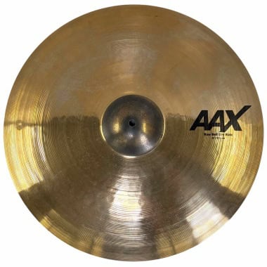 Sabian AAX 21-inch Raw Bell Ride cymbal for drummers and percussionists.