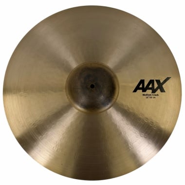 Sabian AAX 20-inch medium crash cymbal for drummers and percussionists.