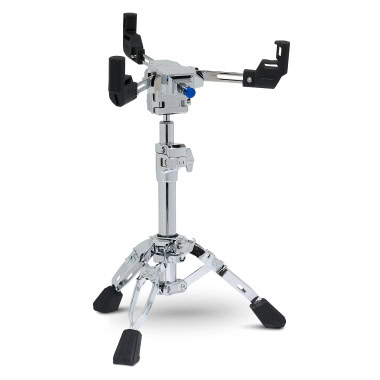 Adjustable drum microphone stand for professional drummers and studio use.