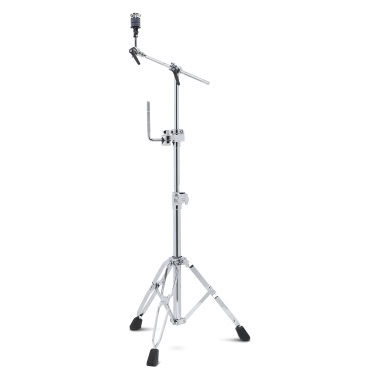 Professional cymbal stand for drummers with adjustable height and angle.