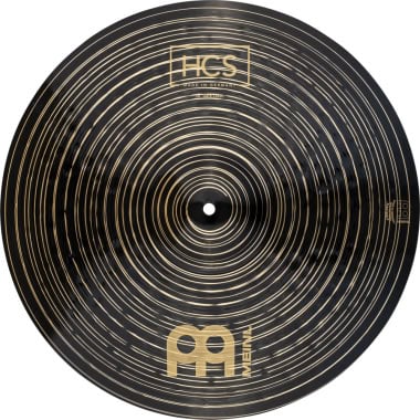 DrumsOnly MEINL HCS Dark 16in crash cymbal with concentric rings and logo.