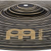 MEINL HCS Dark 18in crash cymbal close-up with concentric rings.