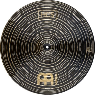 MEINL HCS Dark Complete 3pc Cymbals set on black backdrop.