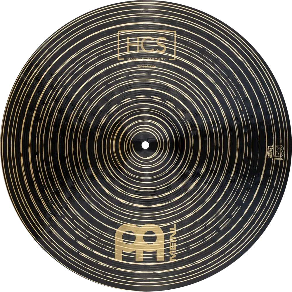 HCS Dark cymbals close-up image for MEINL set on Drummers Only.