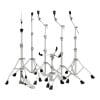 Drum hardware stands for drum kit setup and stability.
