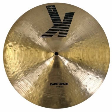 Zildjian K 16-inch Dark Crash cymbal for drummers and percussionists.