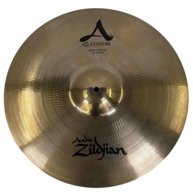Zildjian A Custom 18in Fast Crash cymbal for drummers and percussionists.