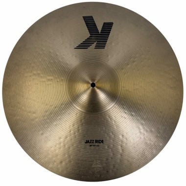 20-inch Zildjian K Jazz Ride cymbal for drummers and jazz music.