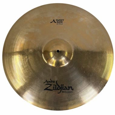 Zildjian A 21in Sweet Ride cymbal for drumming and percussion.