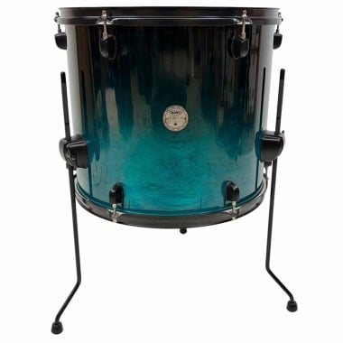 Mapex Horizon 16-inch floor tom in sapphire fade finish for drums.