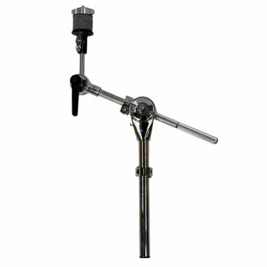 Drum cymbal boom arm with tube for drum kit setup.