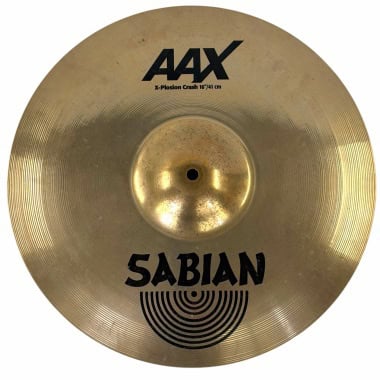 Sabian AAX 16-inch X-plosion Crash cymbal for drumming and percussion.