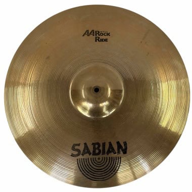 Sabian AA 20-inch Rock Ride cymbal for drummers and percussionists.
