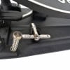 Close-up of DW 3000 single bass pedal's drive mechanism and spring.