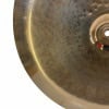 Close-up of Zildjian Oriental 18in China Trash Cymbal showing detailed surface.