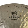 Close-up of K. Zildjian Constantinople 22in ride cymbal with logo.
