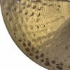 Close-up of the Zildjian K Constantinople 22-inch ride cymbal with detailed hammer marks.