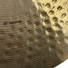 Close-up of 22-inch medium ride cymbal with detailed surface texture.